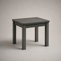 Table d’appoint de jardin carrée en acacia massif gris anthracite, 45 × 45 × 45 cm